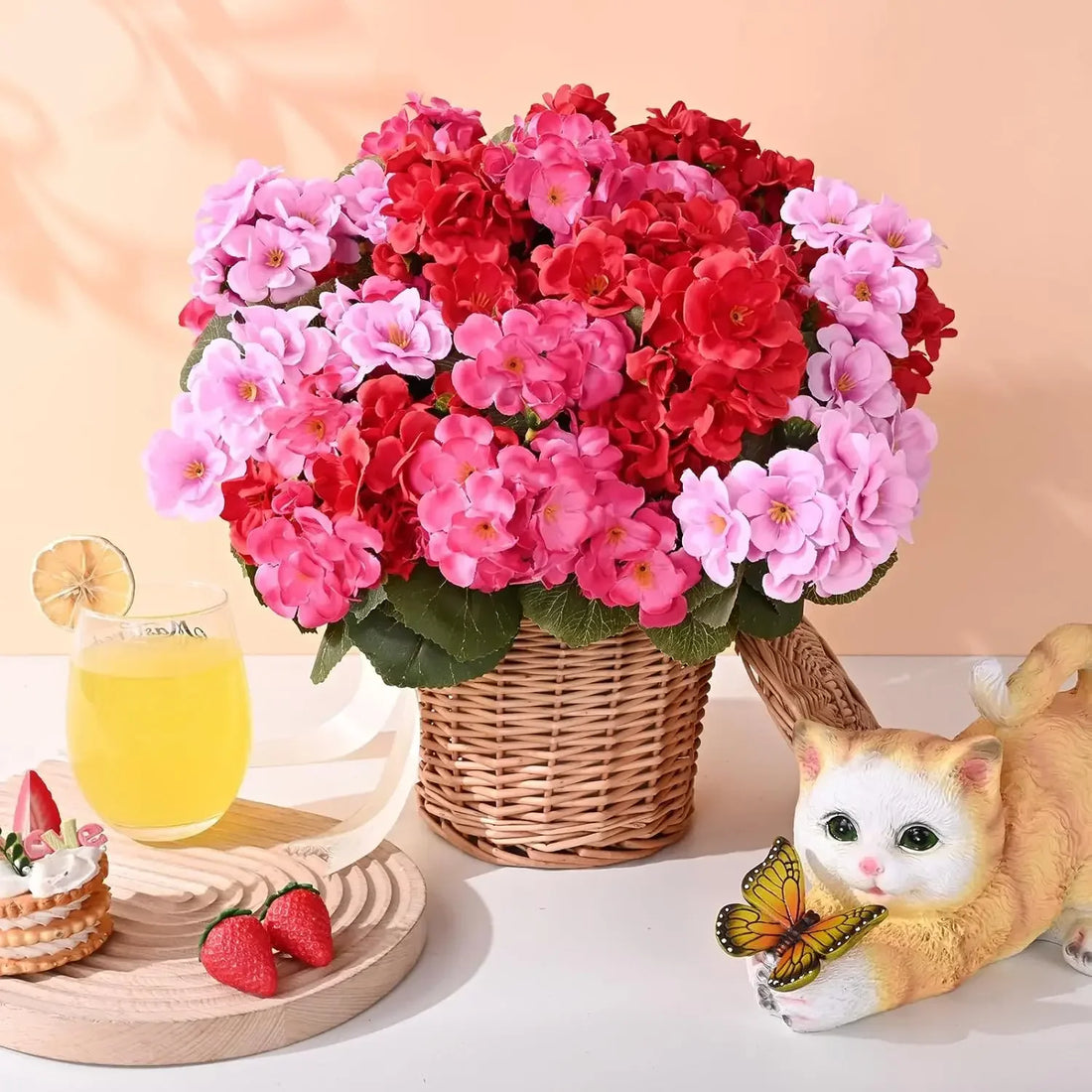 Artificial Begonias for Living Room Decor Ideas