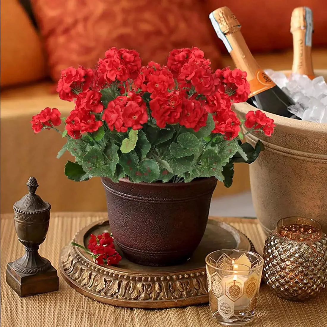 Artificial Begonia Centerpiece Ideas for Dining Tables