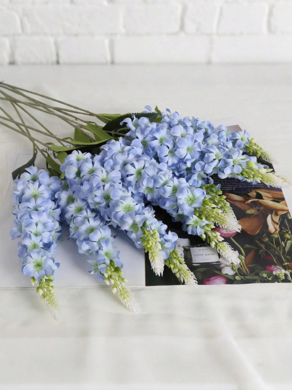 Bulk Artificial Gypsophila, Delphinium & Hyacinth Silk Stems