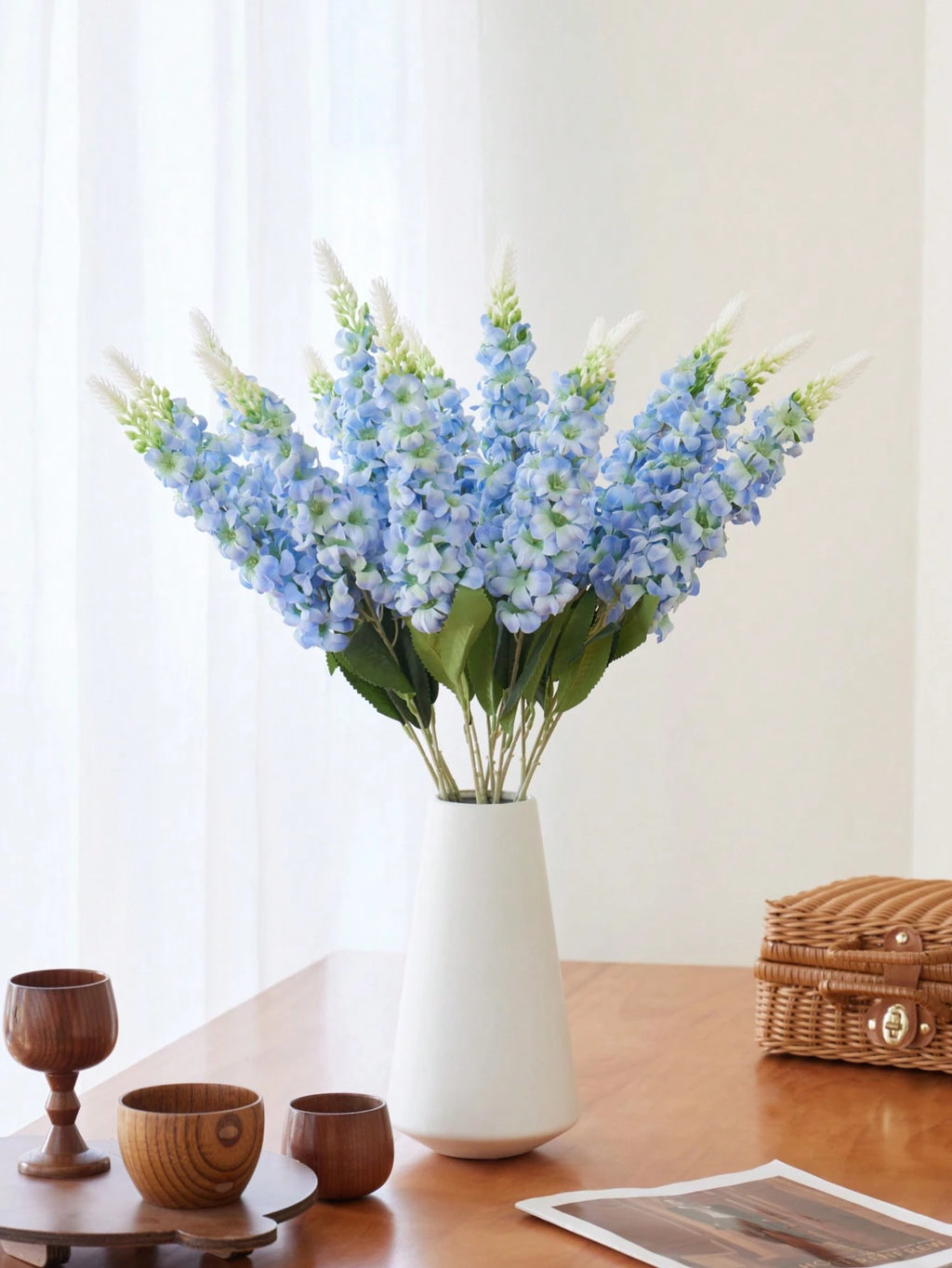 Bulk Artificial Gypsophila, Delphinium & Hyacinth Silk Stems