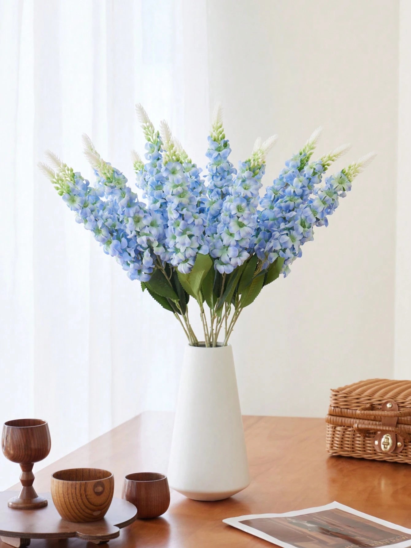 Bulk Artificial Gypsophila, Delphinium & Hyacinth Silk Stems