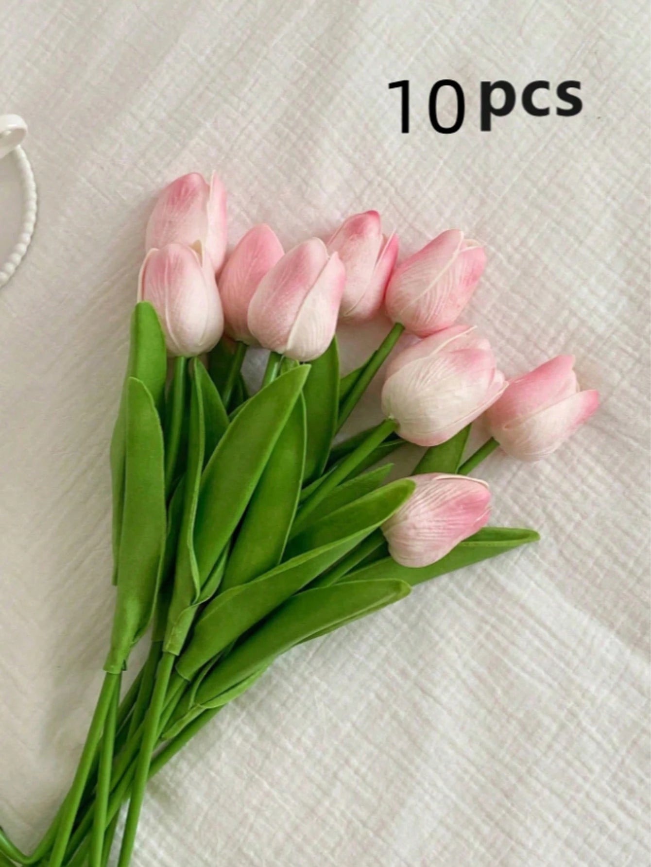 Bulk Artificial Gradient Pink Tulips – Lifelike Faux Tulip Stem