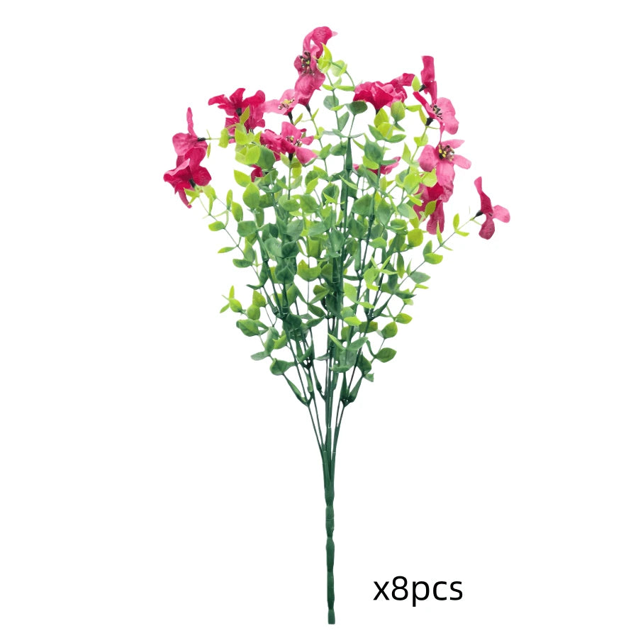 Artificial Pink Geranium Flower Bundles –  Indoor & Outdoor