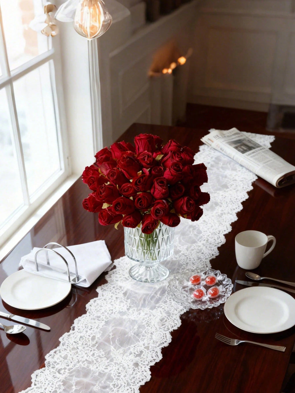 Artificial Bulk Silk Rose Flowers 24PCS – Realistic Faux Rose Stems