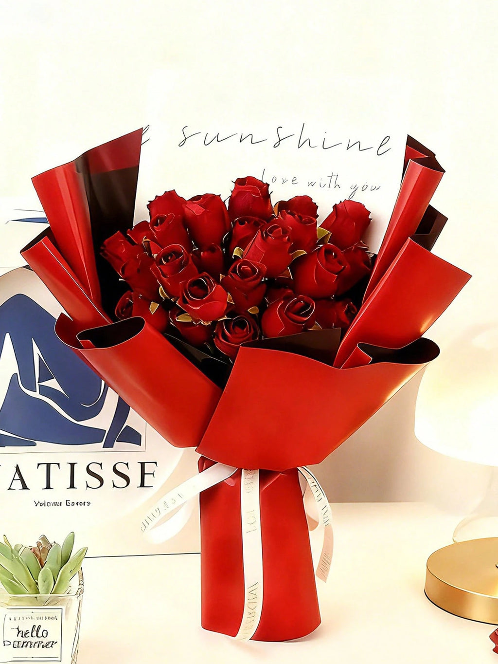 Artificial Bulk Silk Rose Flowers 24PCS – Realistic Faux Rose Stems