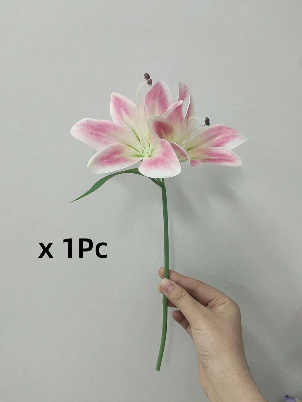 Bulk Artificial Pink Lily Flower – Silk Stem 34cm Faux Lily