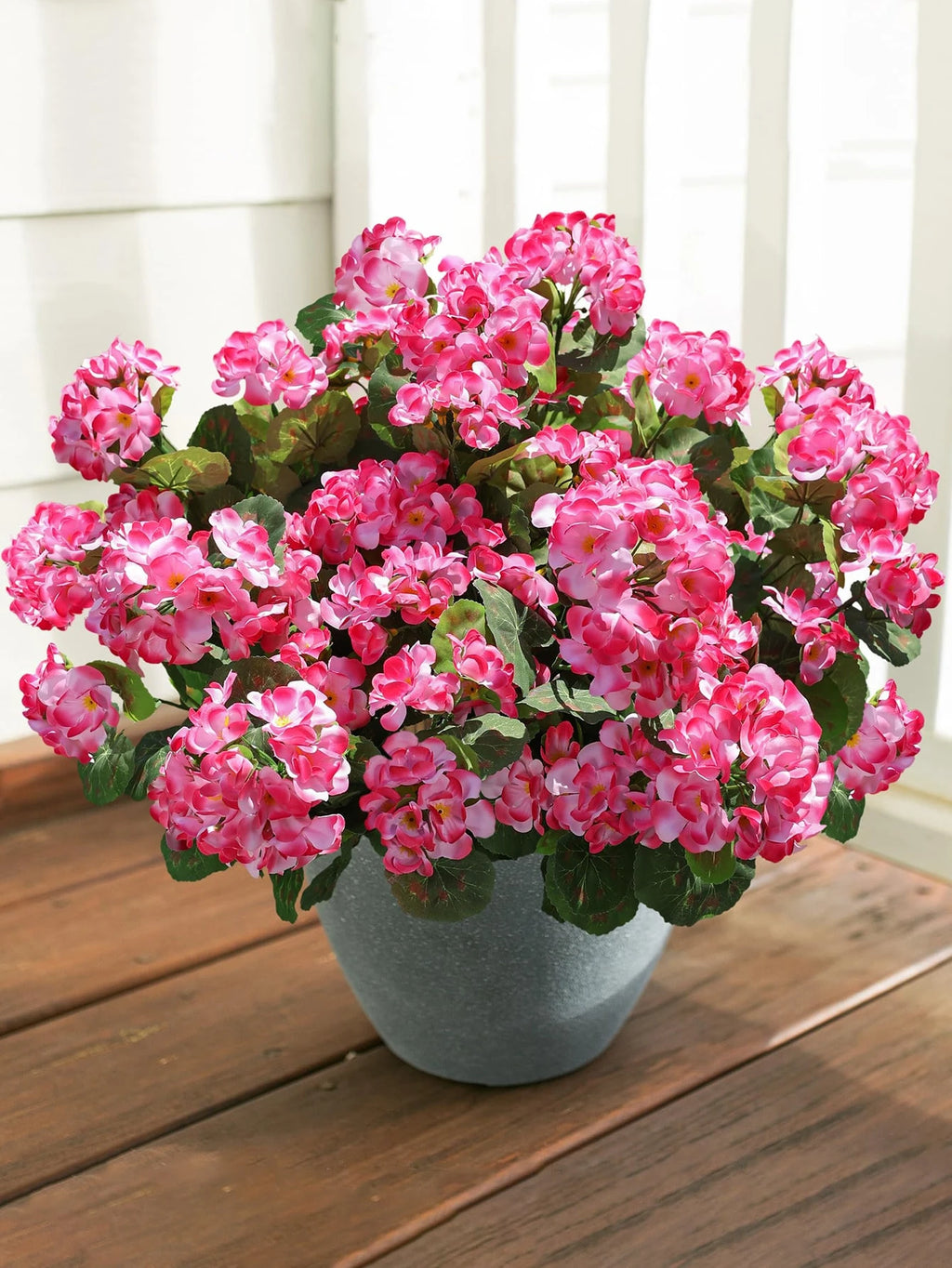 Bulk Artificial Begonia Flowers (1/3 PCS) – 14.5" Realistic Faux Floral Stems for Home, Wedding, Vase & Seasonal Spring/Summer