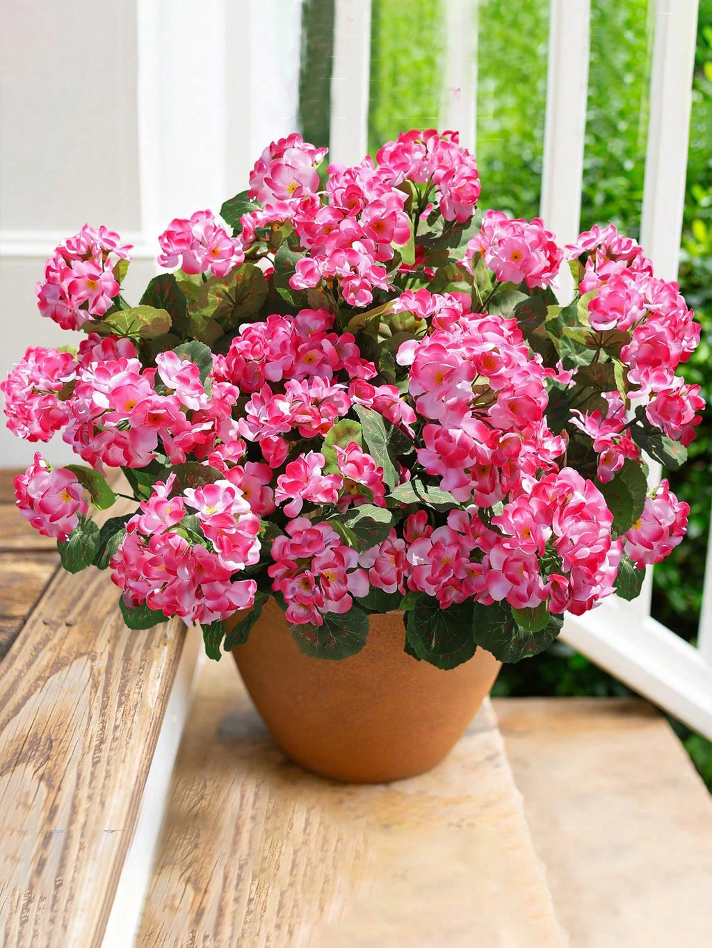 Bulk Artificial Begonia Flowers (1/3 PCS) – 14.5" Realistic Faux Floral Stems for Home, Wedding, Vase & Seasonal Spring/Summer