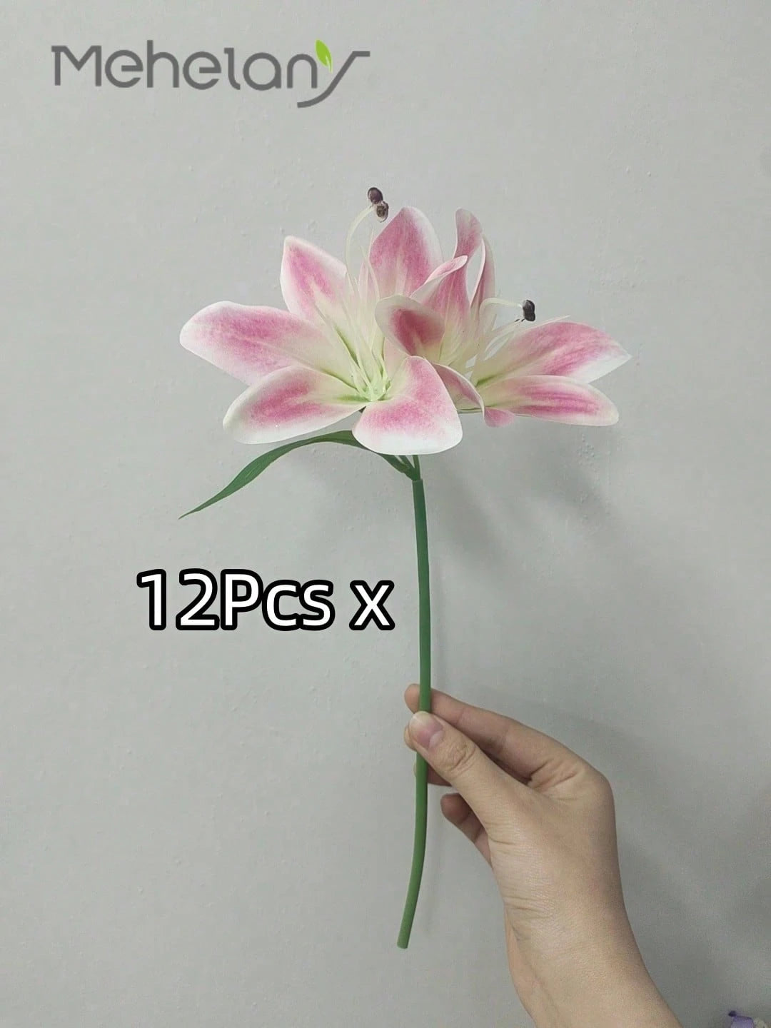 Bulk Artificial Pink Lily Flower – Silk Stem 34cm Faux Lily