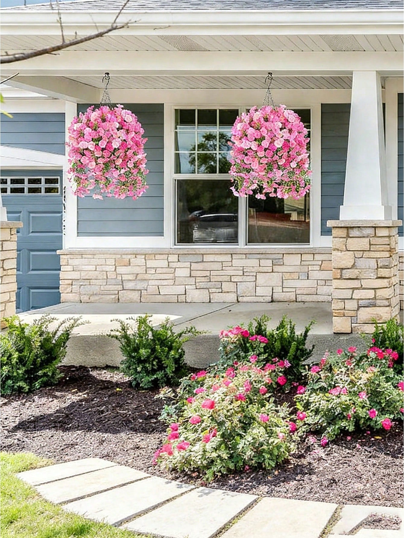 Artificial Pink Eucalyptus Vine – Silk UV-Resistant  for Outdoor & Indoor