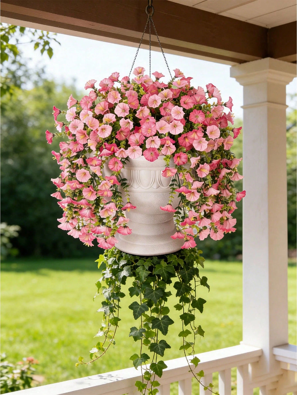 Artificial Pink Eucalyptus Vine – Silk UV-Resistant  for Outdoor & Indoor