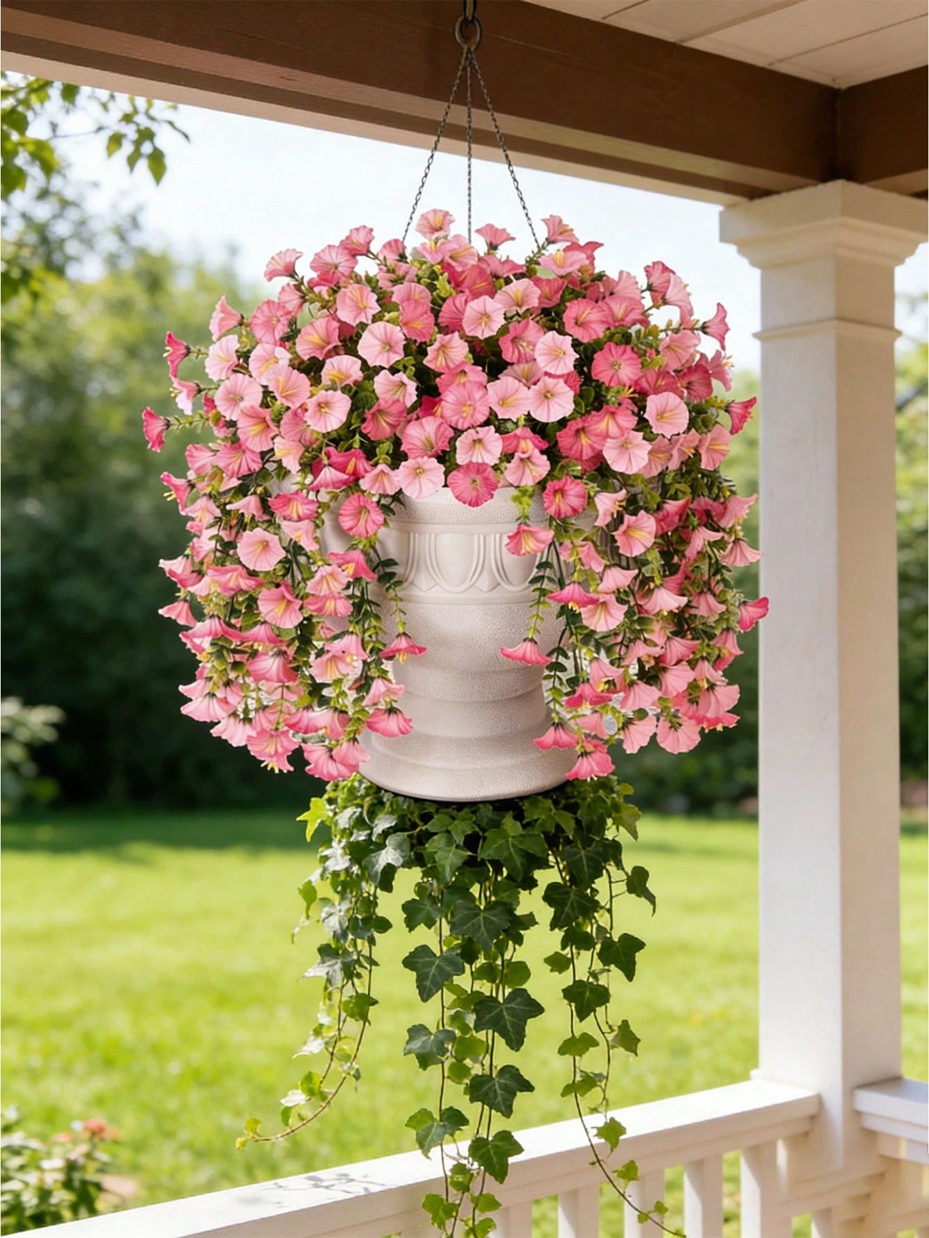 Artificial Pink Eucalyptus Vine – Silk UV-Resistant  for Outdoor & Indoor