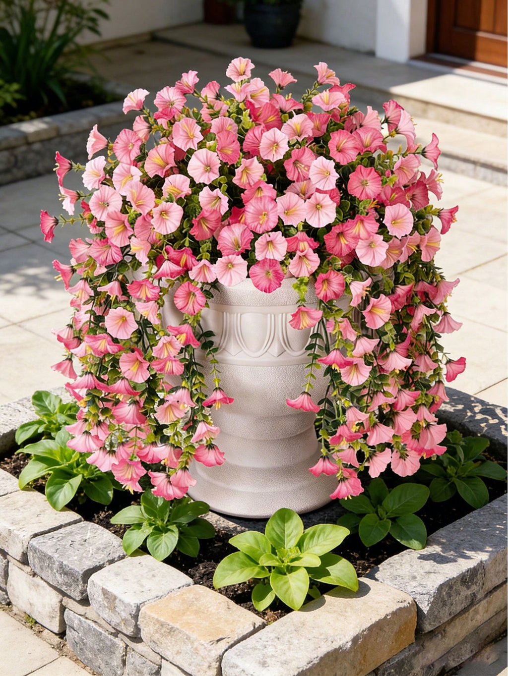 Artificial Pink Eucalyptus Vine – Silk UV-Resistant  for Outdoor & Indoor