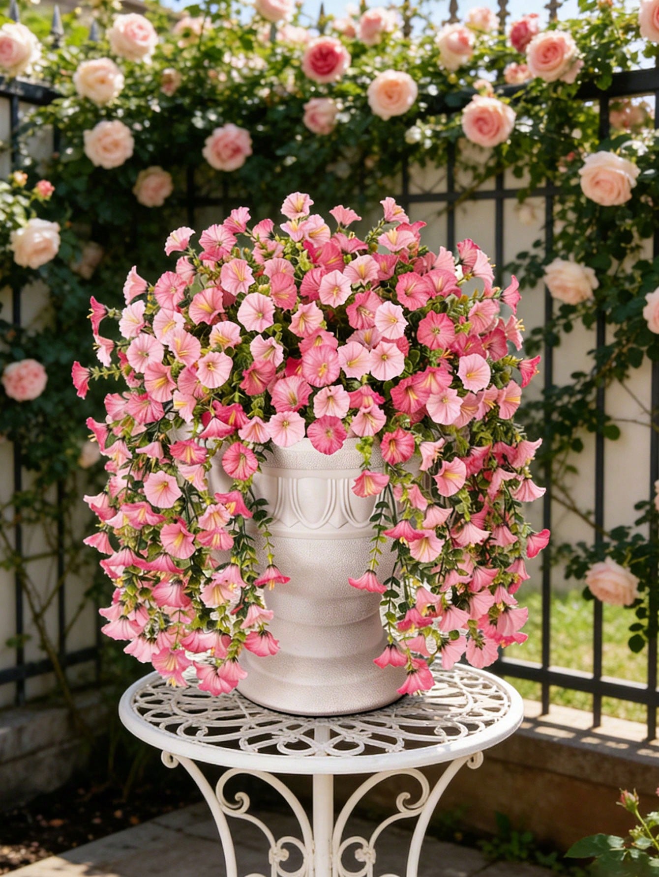 Artificial Pink Eucalyptus Vine – Silk UV-Resistant  for Outdoor & Indoor