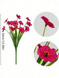 Pink Artificial Outdoor Flowers – Hanging Geranium Daisy Flowers