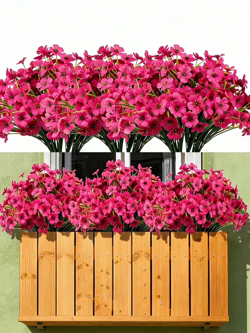 Pink Artificial Outdoor Flowers – Hanging Geranium Daisy Flowers