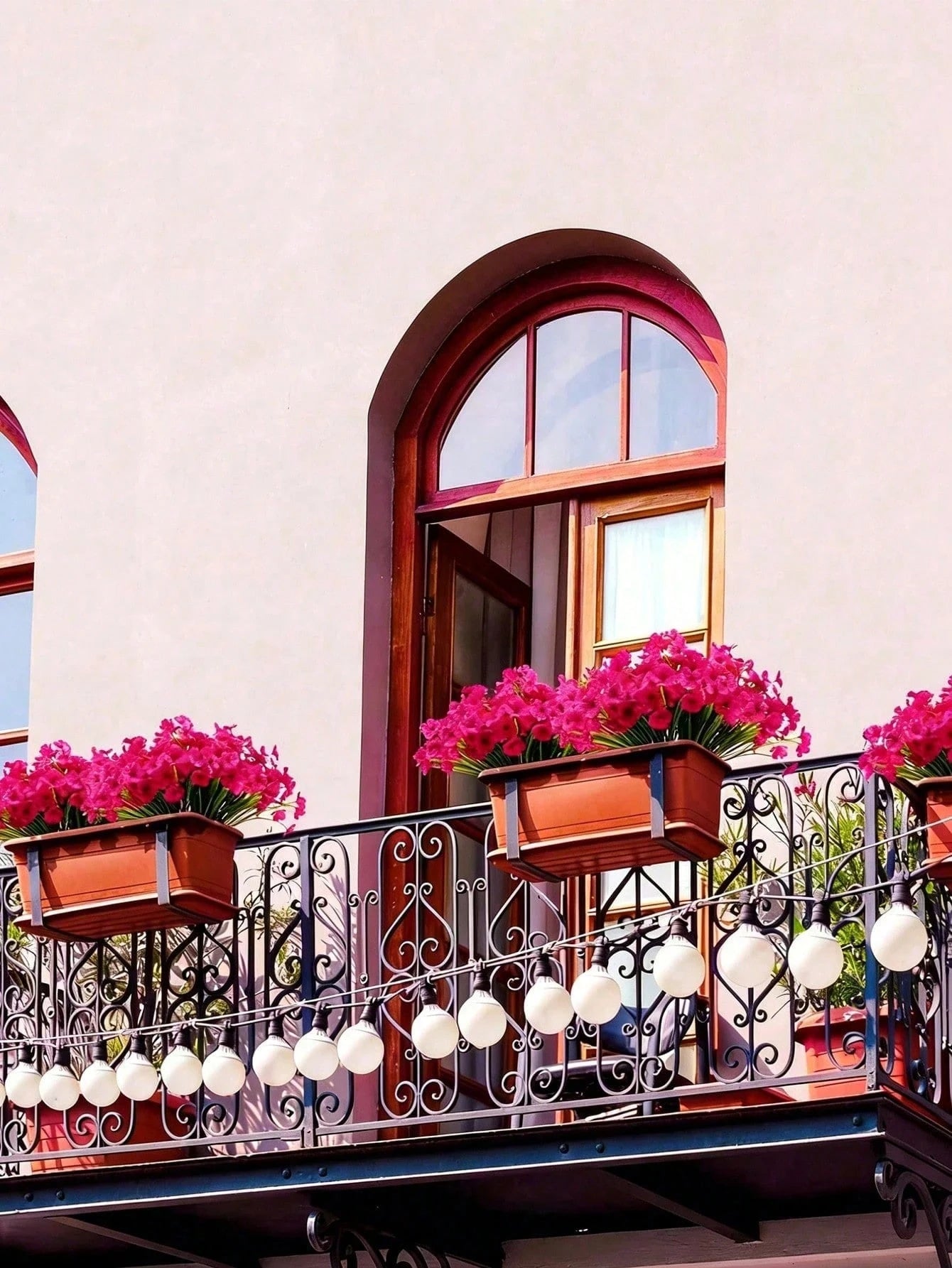 Pink Artificial Outdoor Flowers – Hanging Geranium Daisy Flowers
