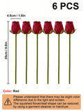 Artificial Bulk Silk Rose Flowers 24PCS – Realistic Faux Rose Stems