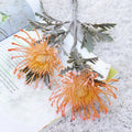 Artificial Leucospermum Stem 38cm Bulk – Silk Pin Cushion Protea Wedding Decor