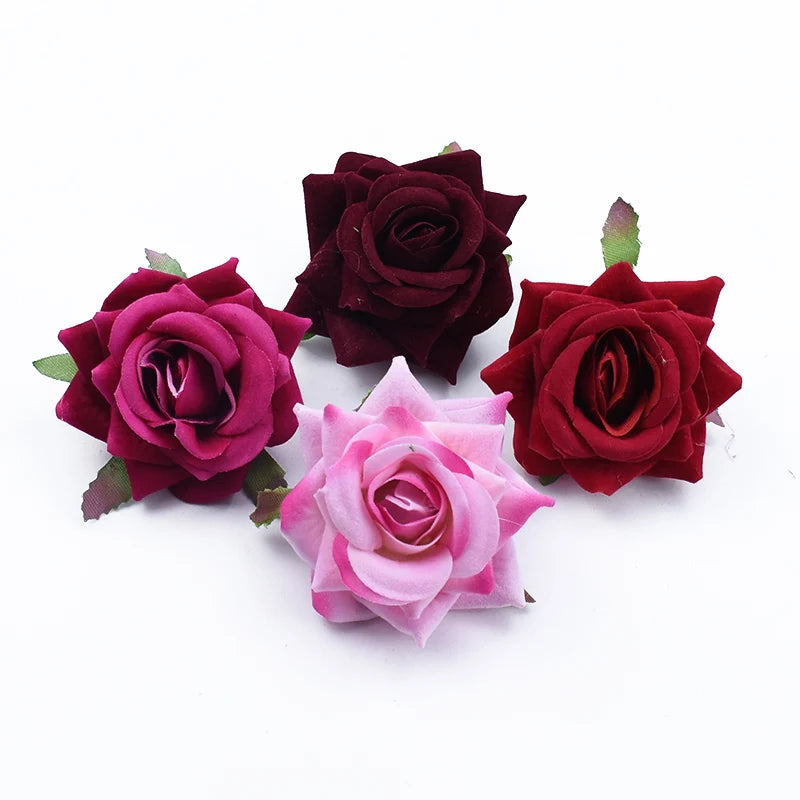 100PCS Artificial Silk Rose Heads Bulk – Wedding Flowers