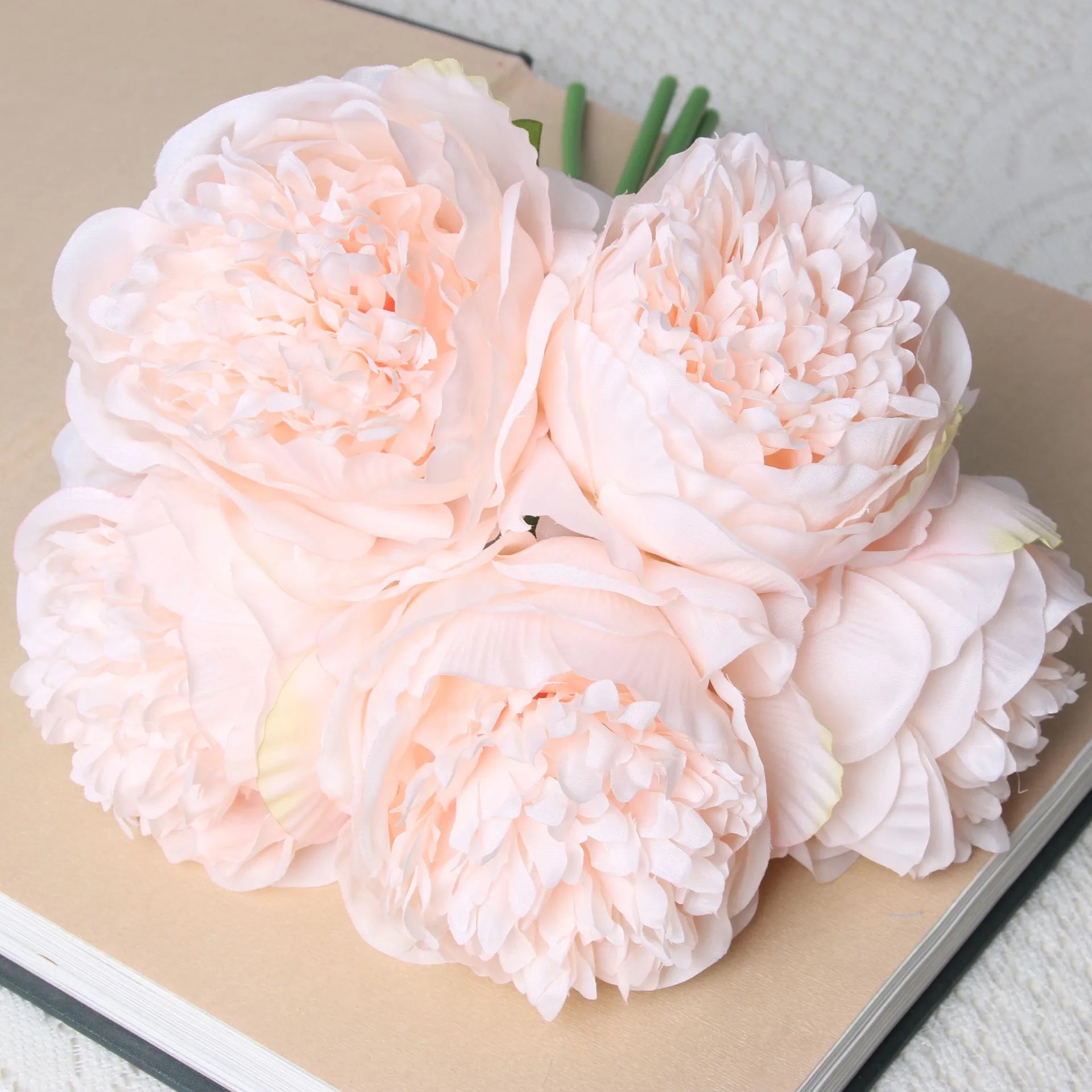 Bulk Artificial Peony Bouquet – 5-Head Rose Silk Artificial Flower