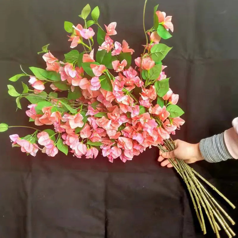 10pcs Silk Bougainvillea Artificial Climbing Flowers