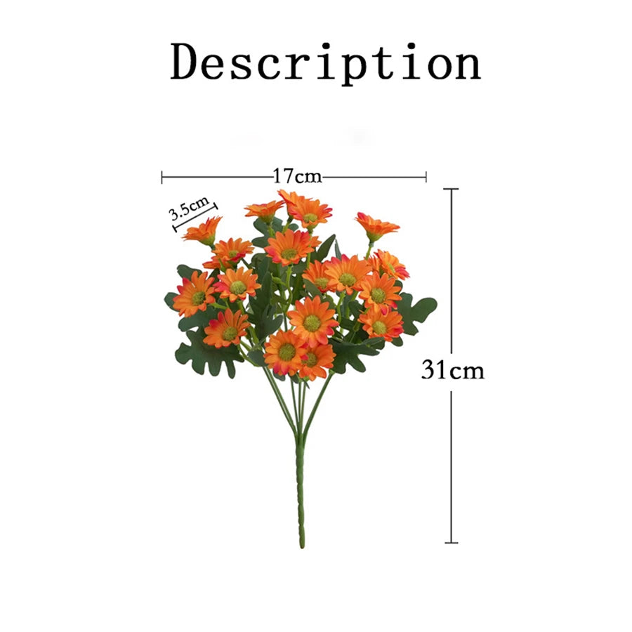 Bulk Artificial Outdoor Daisy Bushel