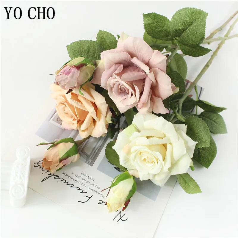 Pink Silk Rose Wedding Bouquet Bulk – Real Touch Artificial Roses