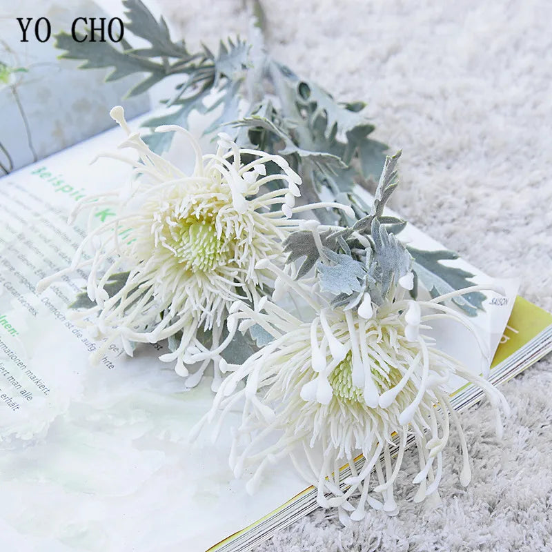 Artificial Leucospermum Stem 38cm Bulk – Silk Pin Cushion Protea Wedding Decor
