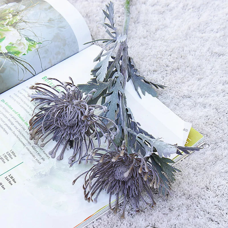 Artificial Leucospermum Stem 38cm Bulk – Silk Pin Cushion Protea Wedding Decor