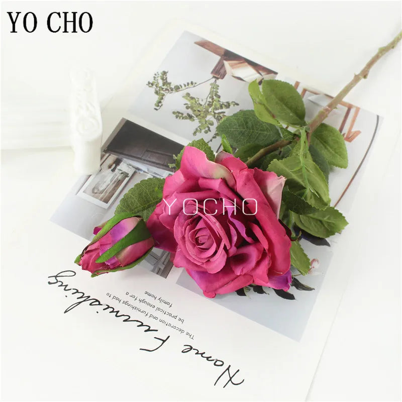 Pink Silk Rose Wedding Bouquet Bulk – Real Touch Artificial Roses