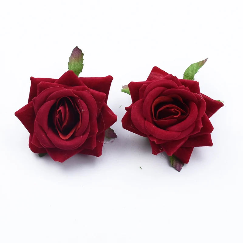 100PCS Artificial Silk Rose Heads Bulk – Wedding Flowers