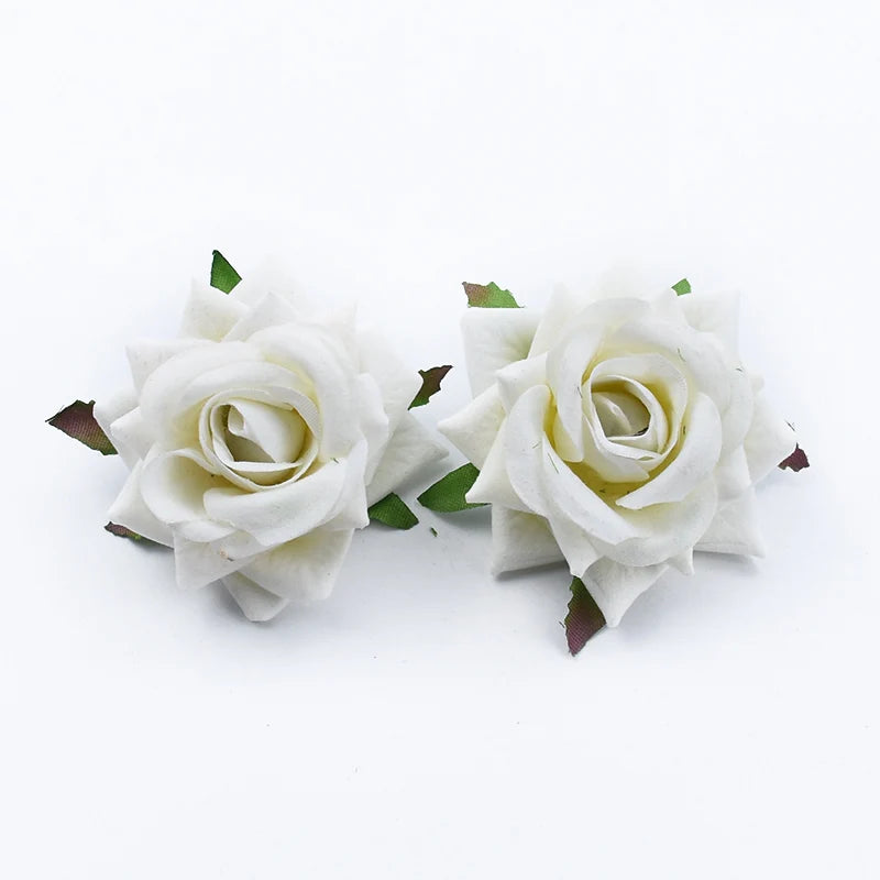 100PCS Artificial Silk Rose Heads Bulk – Wedding Flowers