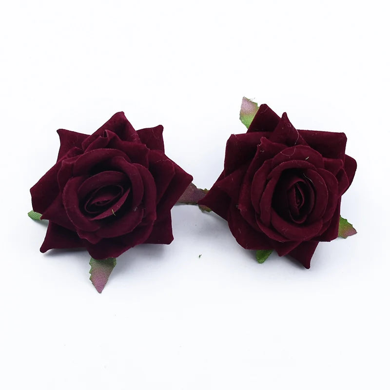 100PCS Artificial Silk Rose Heads Bulk – Wedding Flowers