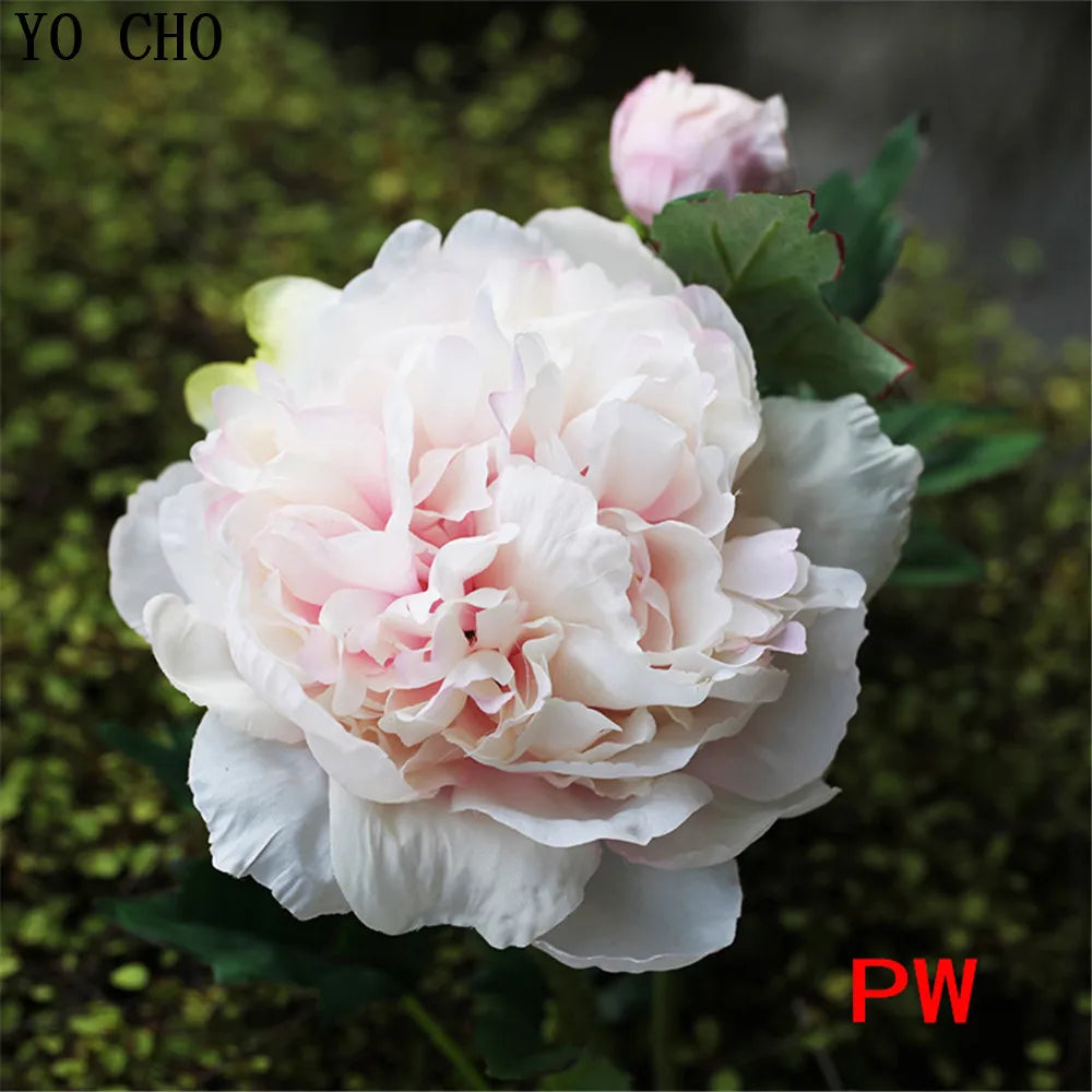 Artificial Silk Peony Stems Bulk (2-Head, 60cm)