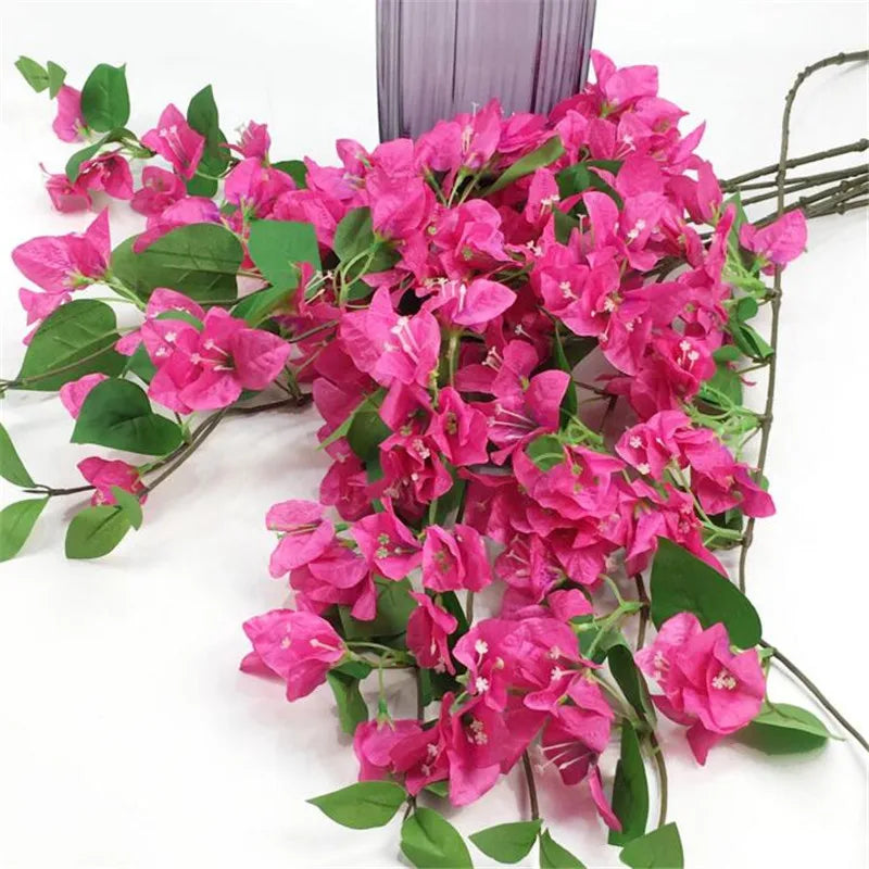10pcs Silk Bougainvillea Artificial Climbing Flowers