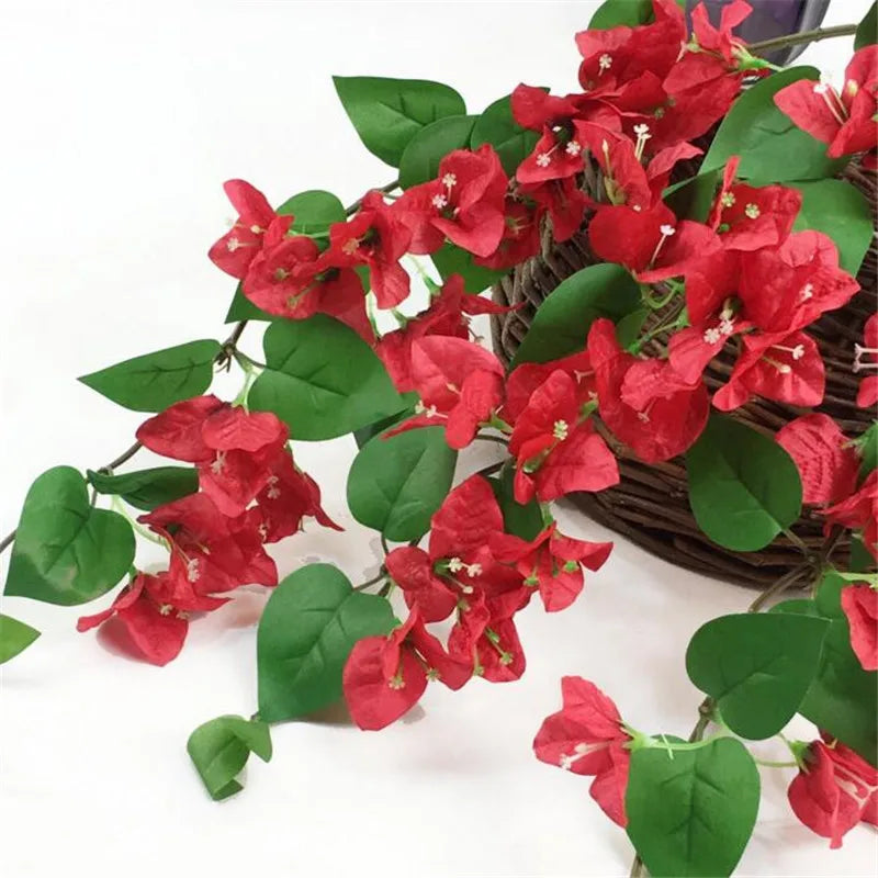 10pcs Silk Bougainvillea Artificial Climbing Flowers