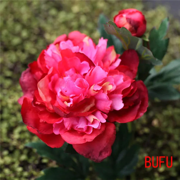 Artificial Silk Peony Stems Bulk (2-Head, 60cm)