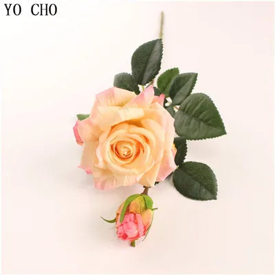 Pink Silk Rose Wedding Bouquet Bulk – Real Touch Artificial Roses