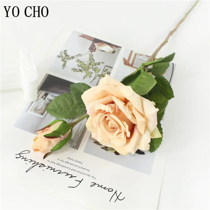 Pink Silk Rose Wedding Bouquet Bulk – Real Touch Artificial Roses