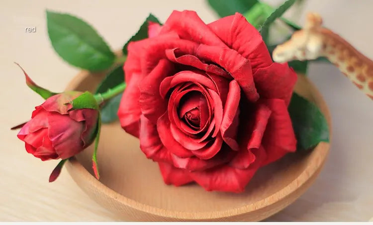 Pink Silk Rose Wedding Bouquet Bulk – Real Touch Artificial Roses