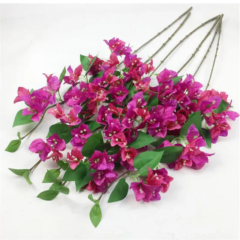 10pcs Silk Bougainvillea Artificial Climbing Flowers