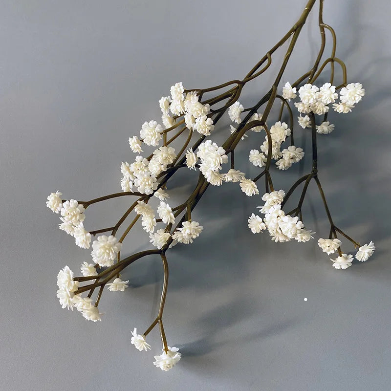 62CM Artificial Gypsophila Bouquet Bulk – Baby’s Breath Soft Rubber Silk Faux Flowers