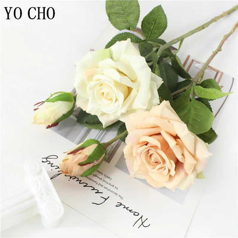 Pink Silk Rose Wedding Bouquet Bulk – Real Touch Artificial Roses