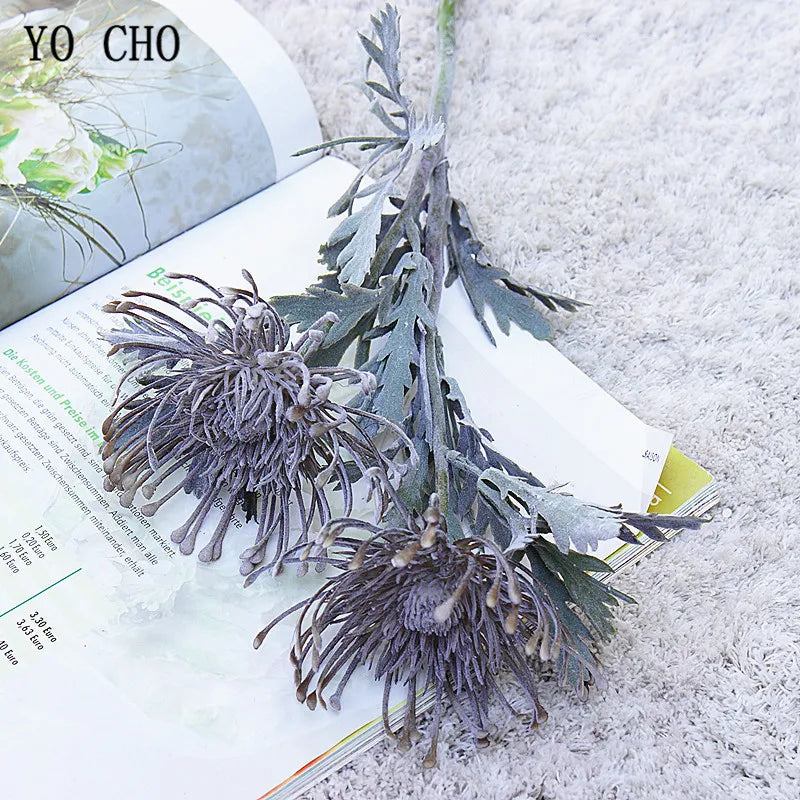 Artificial Leucospermum Stem 38cm Bulk – Silk Pin Cushion Protea Wedding Decor