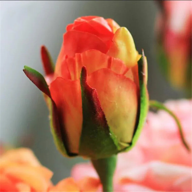 Pink Silk Rose Wedding Bouquet Bulk – Real Touch Artificial Roses