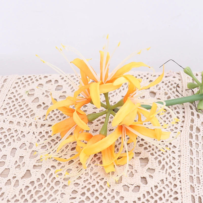 Artificial Higan Flower Long Branch Bulk – Silk Lycoris Orchid Stem