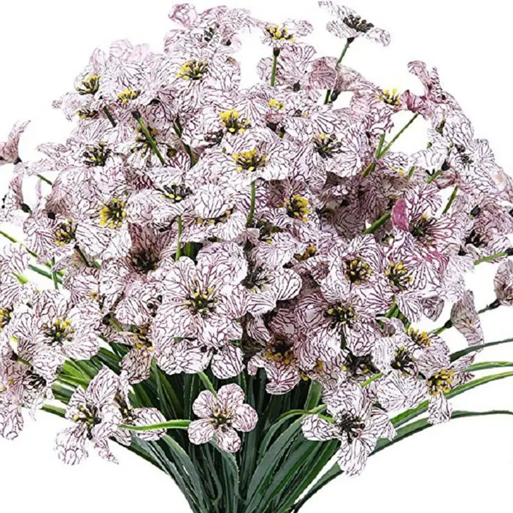 Artificial Carnation & Geranium Bushel Bouquet Outdoor