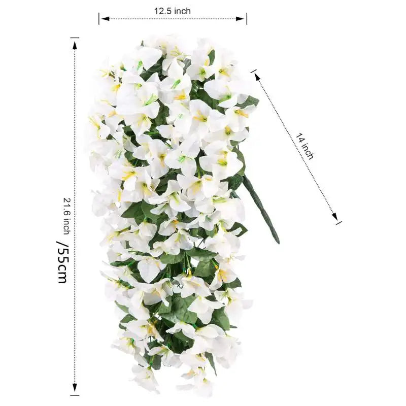 Artificial Outdoor Hanging Flowers – Geranium Morning Glory Bougainvillea Garland
