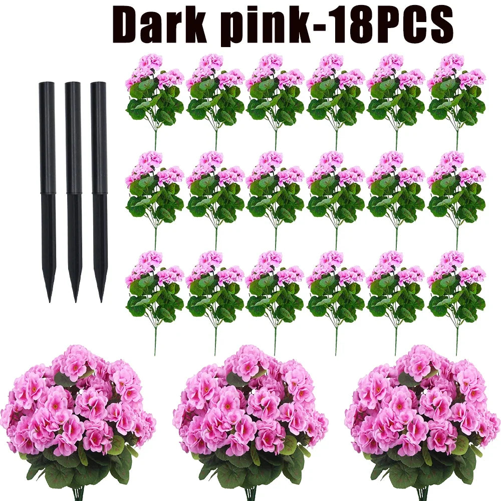 Fake Begonia Flower Plants Bulk – Artificial
